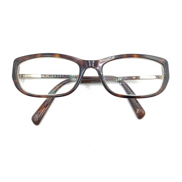 Prada VPR 03N AB6-1O1 Tortoise Brown Cat Eye Eyeglasses Frames 55-17 135 Italy - Picture 12 of 12